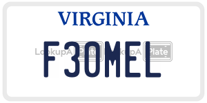 F30MEL  license plate in VA