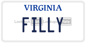 FILLY license plate in Virginia