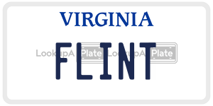 FLINT license plate in Virginia