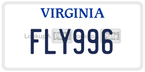 FLY996 license plate in Virginia