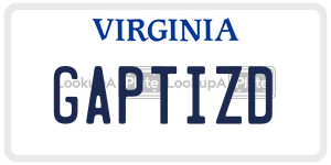 GAPTIZD  license plate in VA