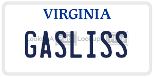 GASLISS  license plate in VA