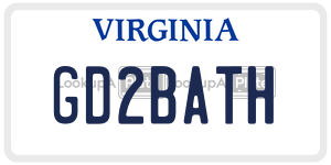 GD2BATH license plate in Virginia