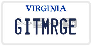 GITMRGE license plate in Virginia