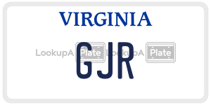 GJR license plate in Virginia