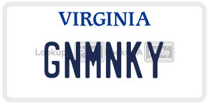 GNMNKY  license plate in VA