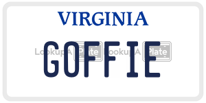GOFFIE license plate in Virginia