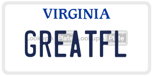 GREATFL  license plate in VA