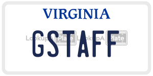 GSTAFF license plate in Virginia