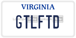 GTLFTD  license plate in VA