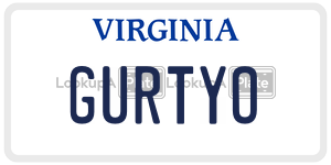 GURTYO license plate in Virginia