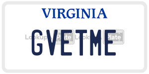 GVETME  license plate in VA