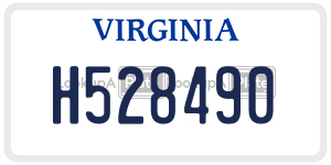 H528490 license plate in Virginia