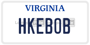 HKEBOB  license plate in VA