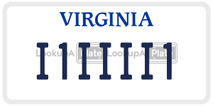 I1IIII1  license plate in VA