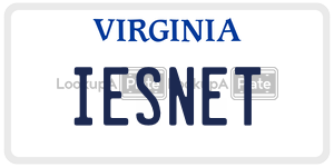 IESNET  license plate in VA