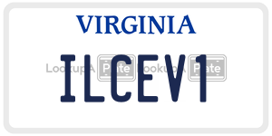 ILCEV1  license plate in VA
