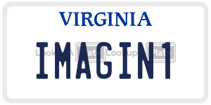 IMAGIN1 license plate in Virginia