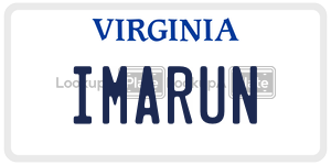 IMARUN  license plate in VA
