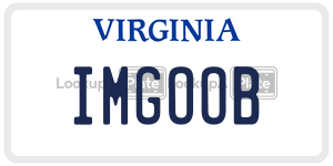 IMGOOB  license plate in VA