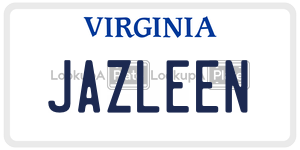 JAZLEEN  license plate in VA