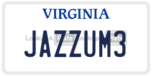 JAZZUM3  license plate in VA