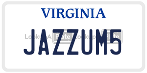 JAZZUM5  license plate in VA