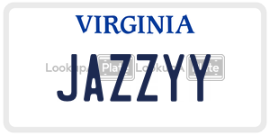 JAZZYY license plate in Virginia