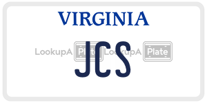 JCS  license plate in VA