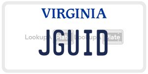 JGUID  license plate in VA