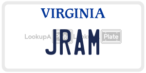JRAM license plate in Virginia