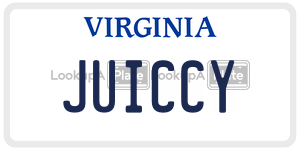 JUICCY  license plate in VA