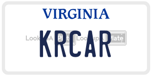 KRCAR  license plate in VA