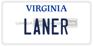 LANER  license plate in VA