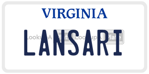 LANSARI  license plate in VA