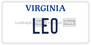LEO  license plate in VA