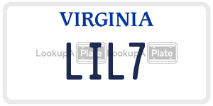 LIL7  license plate in VA