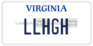 LLHGH  license plate in VA