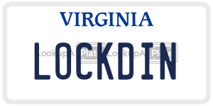 LOCKDIN  license plate in VA