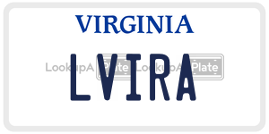 LVIRA license plate in Virginia