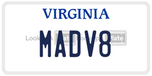 MADV8  license plate in VA