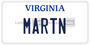 MARTN  license plate in VA