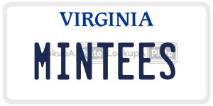 MINTEES license plate in Virginia
