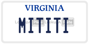 MITITI  license plate in VA