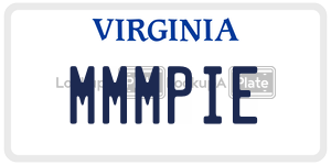MMMPIE  license plate in VA