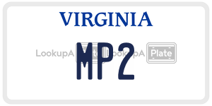 MP2  license plate in VA