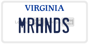MRHNDS license plate in Virginia