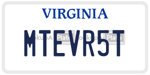 MTEVR5T  license plate in VA