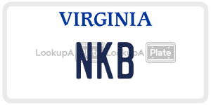 NKB  license plate in VA