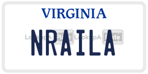NRAILA  license plate in VA